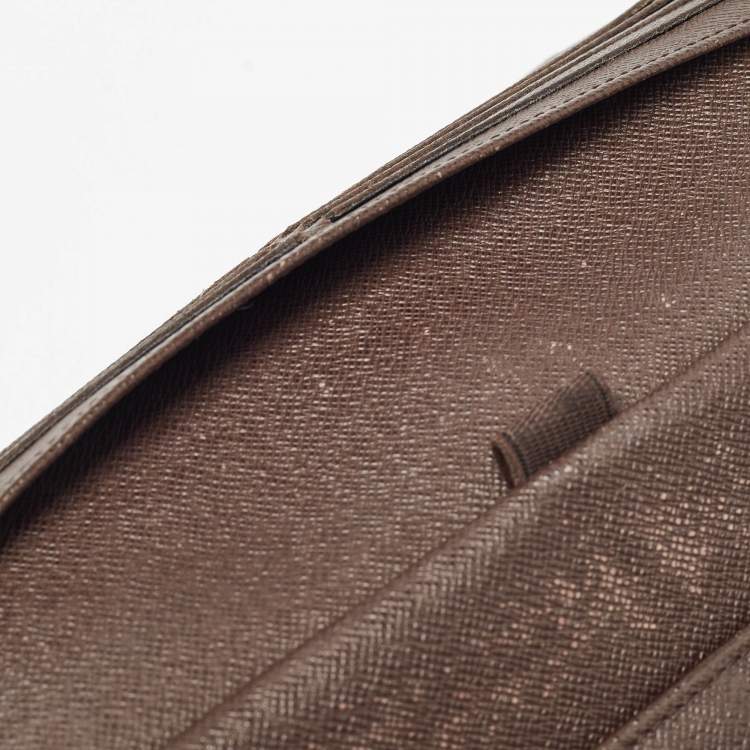 Pre Owned Louis Vuitton Damier Ebene Canvas Sarah Wallet