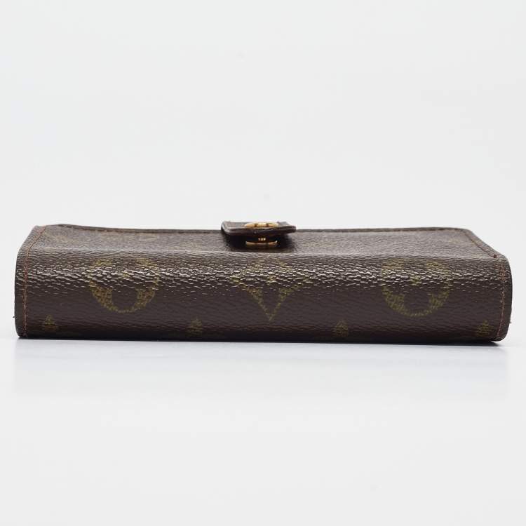 Pre Owned Louis Vuitton Monogram Canvas French Compact Wallet