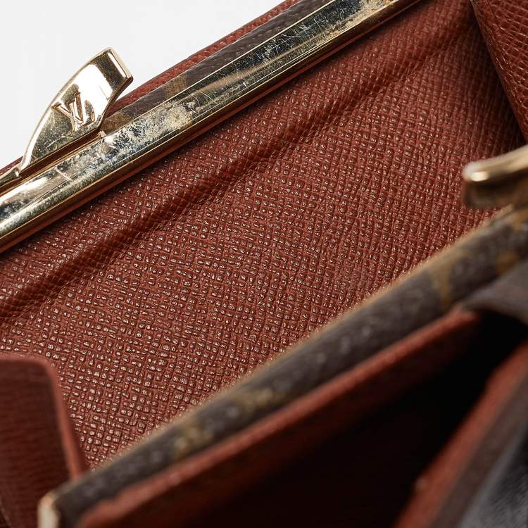 Pre Owned Louis Vuitton Monogram Canvas French Compact Wallet