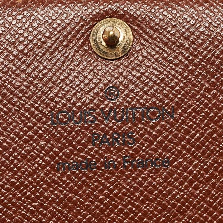 Pre Owned  Louis Vuitton Monogram Canvas Porte-Monnaie Tresor Wallet