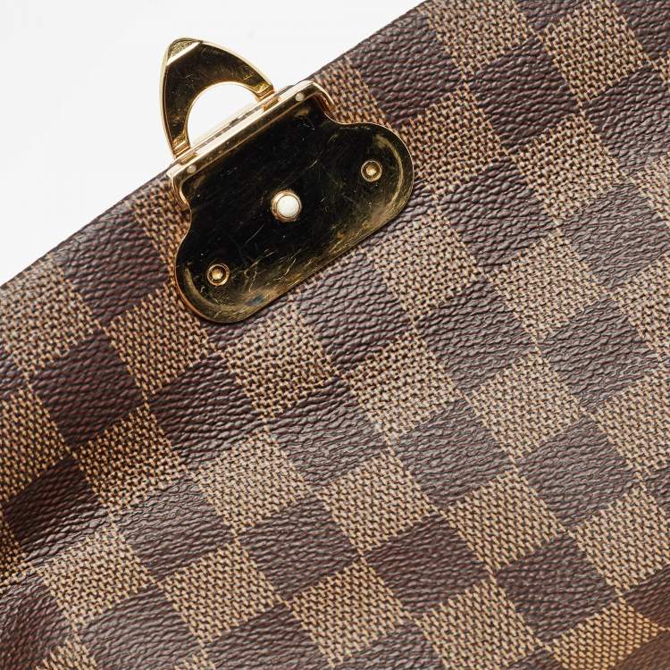 Pre Owned Louis Vuitton Black Damier Ebene Canvas Vavin PM Bag
