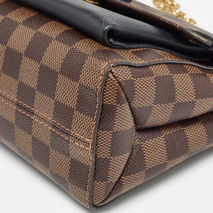 Pre Owned Louis Vuitton Black Damier Ebene Canvas Vavin PM Bag