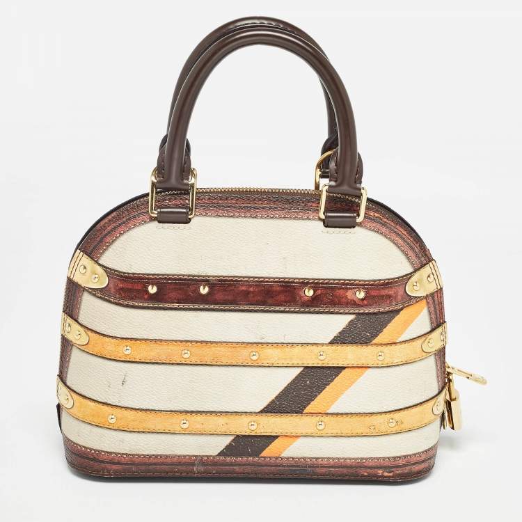 Pre Owned Louis Vuitton Transformed Canvas Time Trunk Alma BB Bag