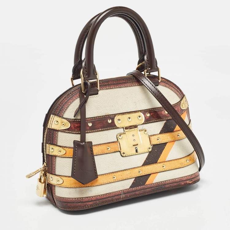 Pre Owned Louis Vuitton Transformed Canvas Time Trunk Alma BB Bag