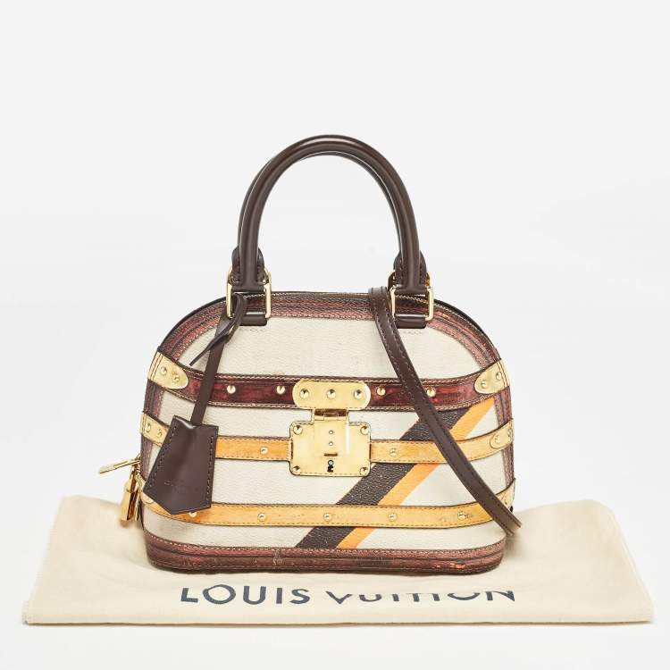 Pre Owned Louis Vuitton Transformed Canvas Time Trunk Alma BB Bag