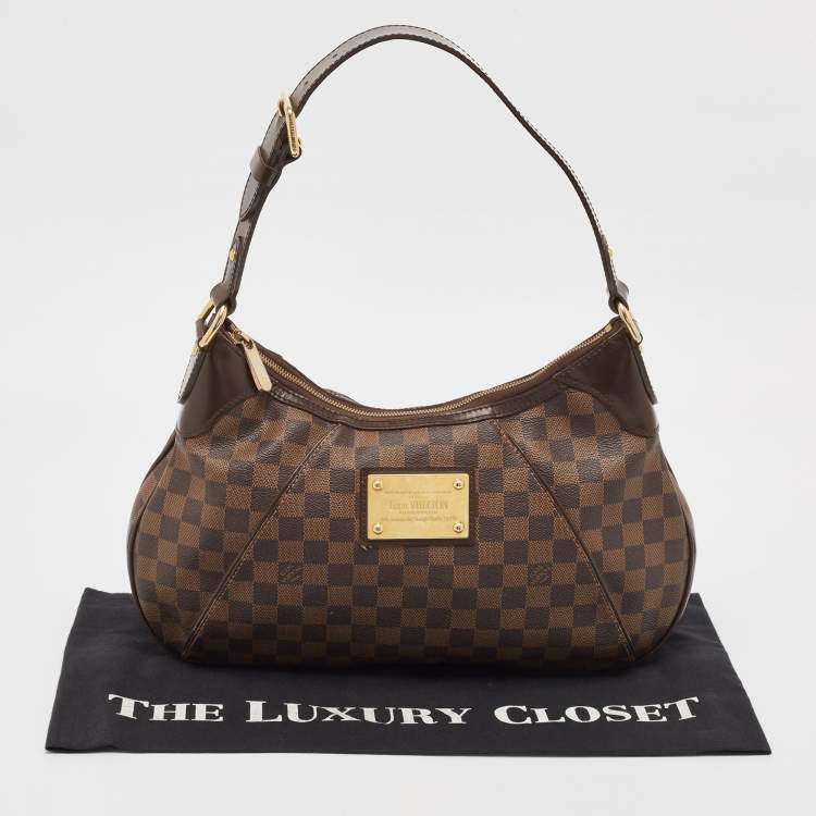 Pre Owned Louis Vuitton Damier Ebene Canvas Thames GM Bag