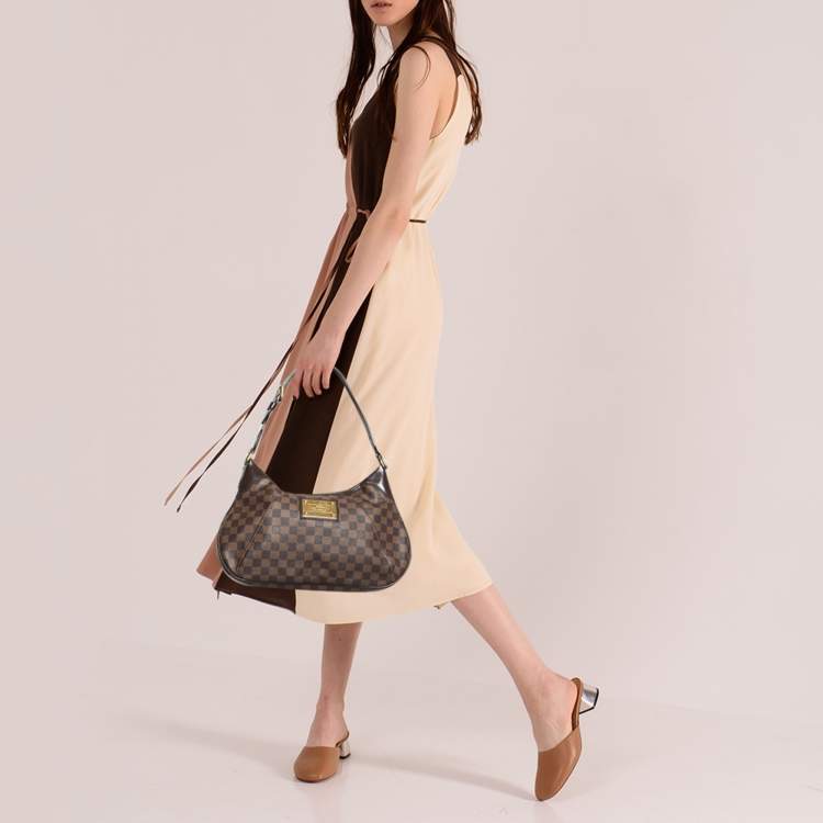 Pre Owned Louis Vuitton Damier Ebene Canvas Thames GM Bag