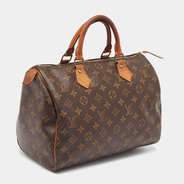 Pre Owned Louis Vuitton Monogram Canvas Speedy 30 Bag