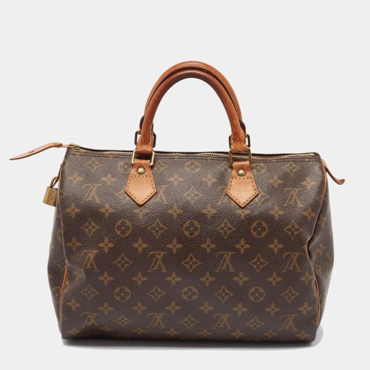 Pre Owned Louis Vuitton Monogram Canvas Speedy 30 Bag