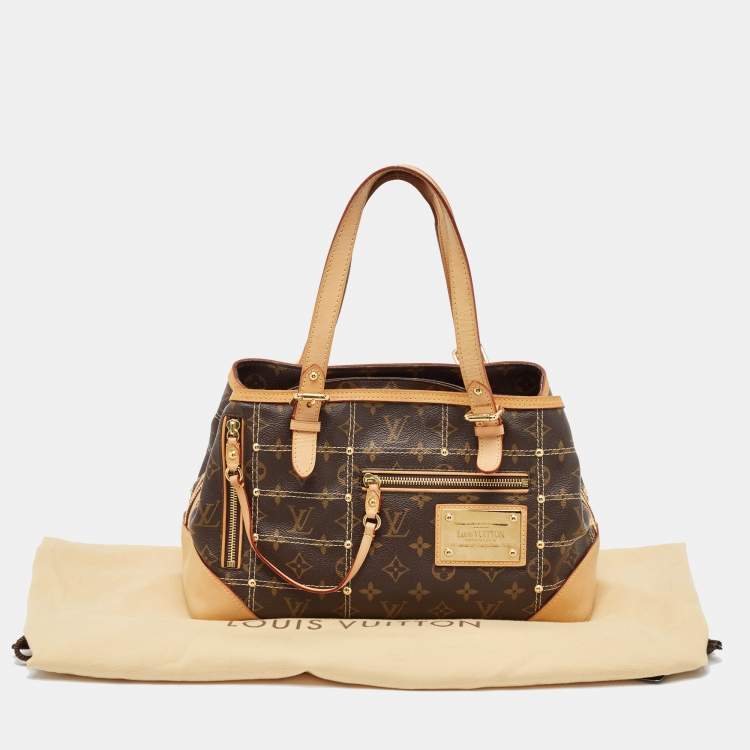 Pre Owned Louis Vuitton Monogram Canvas Riveting Bag