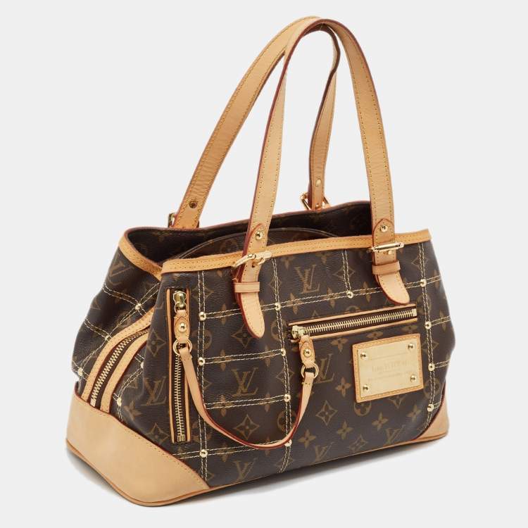 Pre Owned Louis Vuitton Monogram Canvas Riveting Bag