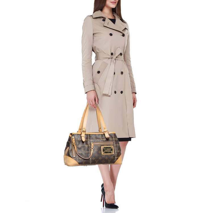 Pre Owned Louis Vuitton Monogram Canvas Riveting Bag