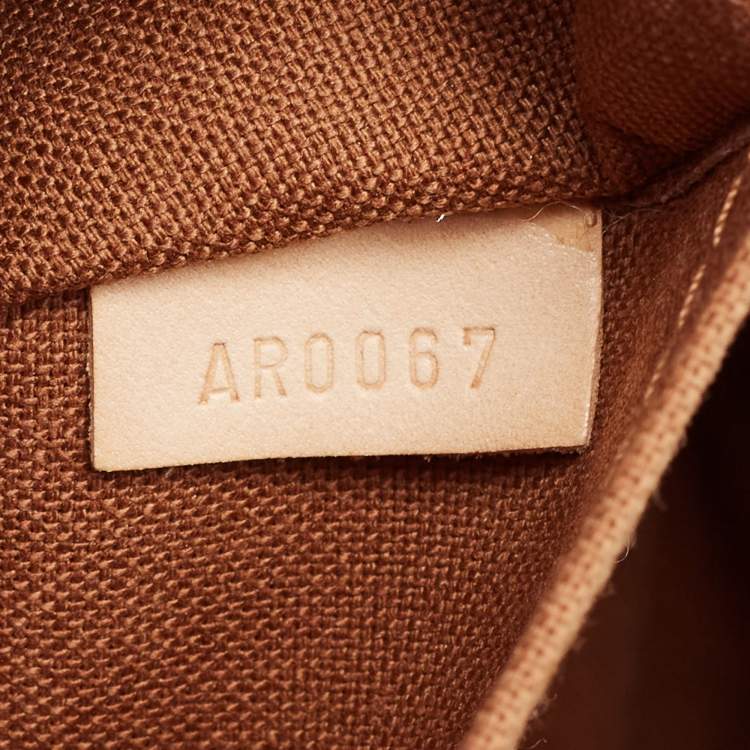 Pre Owned Louis Vuitton Monogram Canvas Riveting Bag