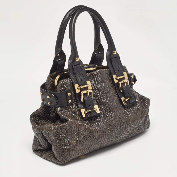 Pre Owned Louis Vuitton Black Monogram Motard Biker Bag