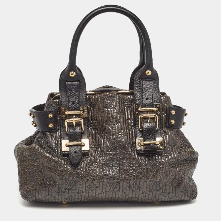 Pre Owned Louis Vuitton Black Monogram Motard Biker Bag
