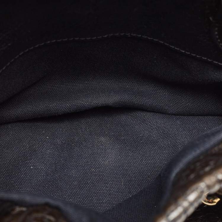 Pre Owned Louis Vuitton Black Monogram Motard Biker Bag