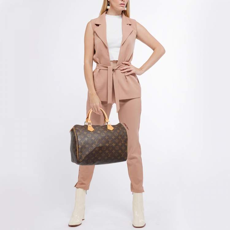 Pre Owned Louis Vuitton Monogram Canvas Speedy 30 Bag