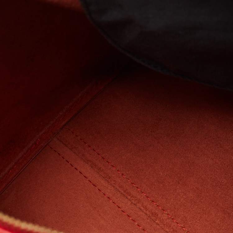 Pre Owned Louis Vuitton Red Epi Leather Speedy 30 Bag