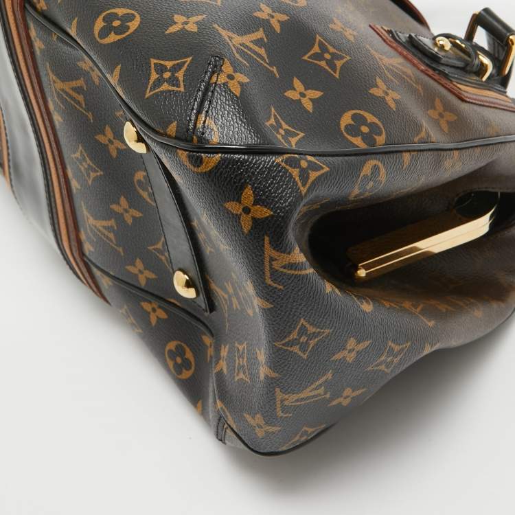 Pre Owned Louis Vuitton Noir Monogram Canvas Limited Edition Mirage Griet Bag
