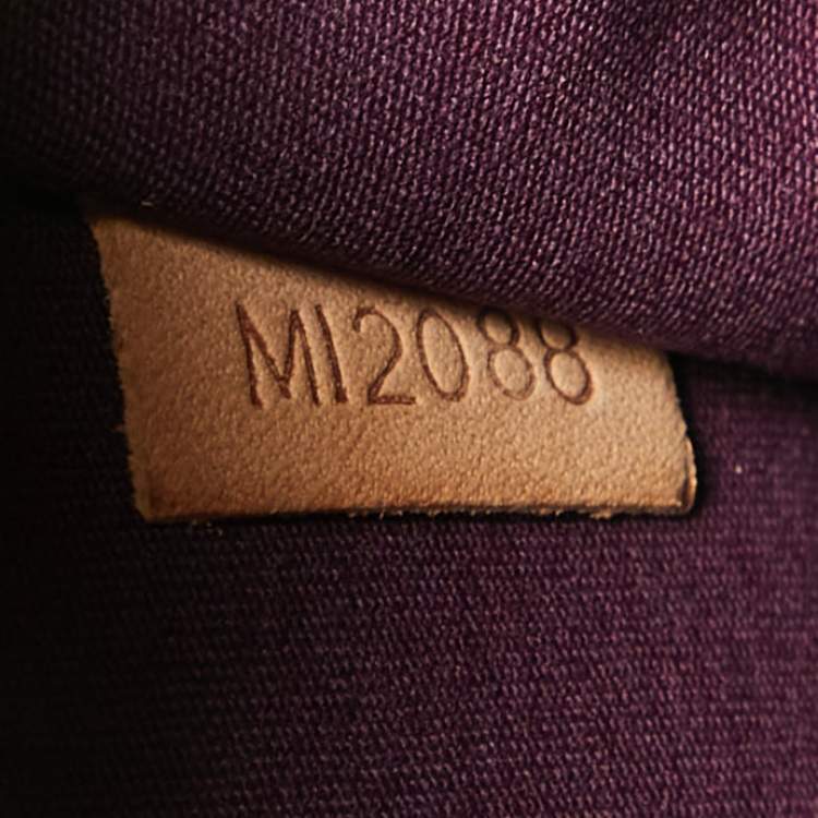 Pre Owned Louis Vuitton Violette Monogram Vernis Alma GM Bag