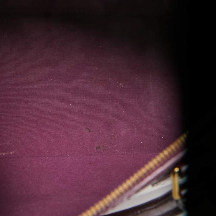 Pre Owned Louis Vuitton Violette Monogram Vernis Alma GM Bag