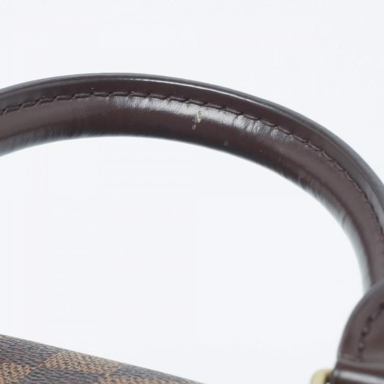 Pre Owned Louis Vuitton Damier Ebene Canvas Speedy Bandouliere 30 Bag
