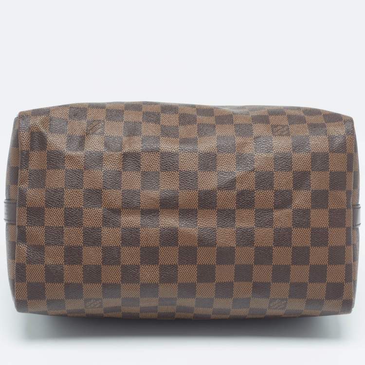 Pre Owned Louis Vuitton Damier Ebene Canvas Speedy Bandouliere 30 Bag