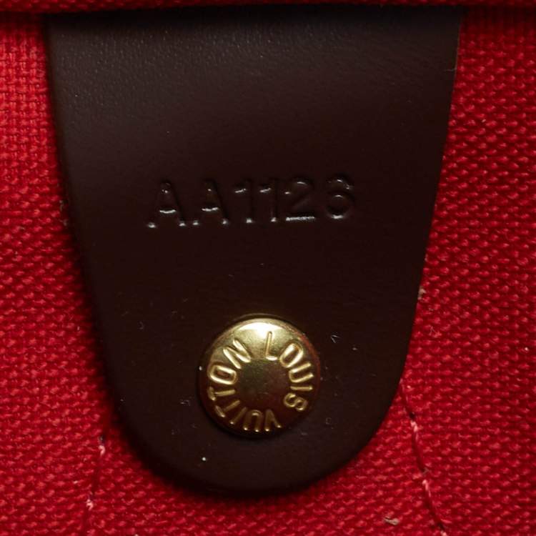 Pre Owned Louis Vuitton Damier Ebene Canvas Speedy Bandouliere 30 Bag
