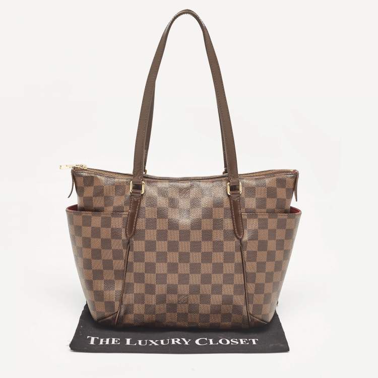 Pre Owned Louis Vuitton Damier Ebene Canvas Totally PM Bag