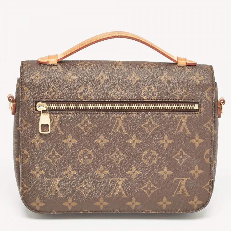 Pre Owned Louis Vuitton Monogram Canvas Pochette Metis Bag