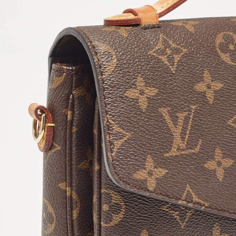 Pre Owned Louis Vuitton Monogram Canvas Pochette Metis Bag
