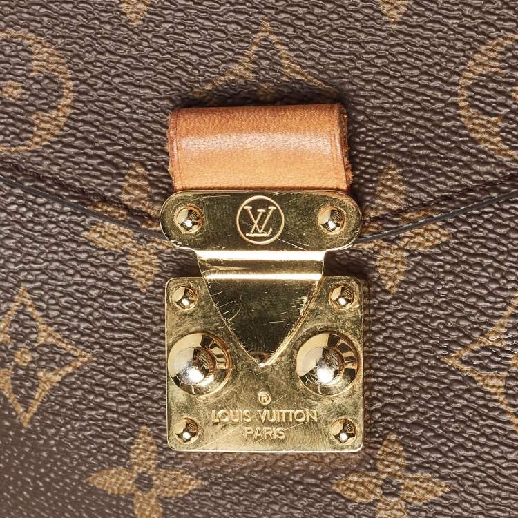 Pre Owned Louis Vuitton Monogram Canvas Pochette Metis Bag