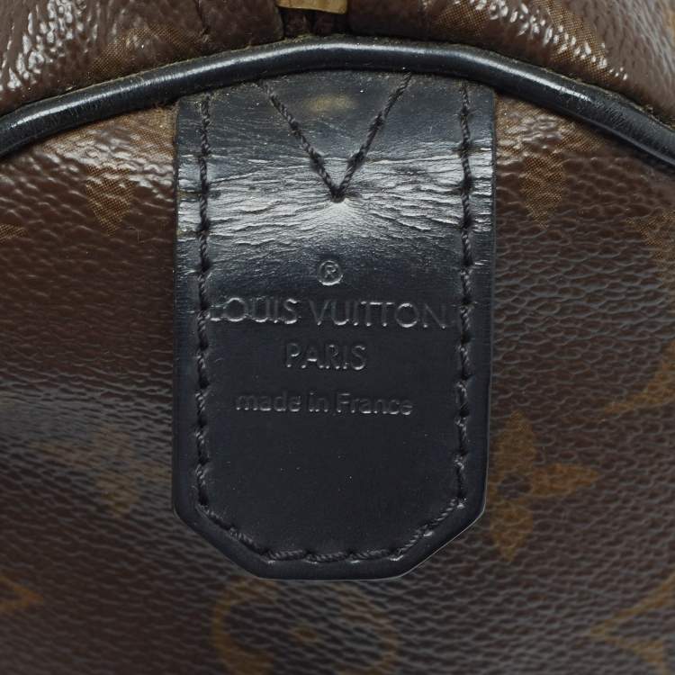Pre Owned Louis Vuitton Noir Monogram Limited Edition Mirage Speedy 30 Bag