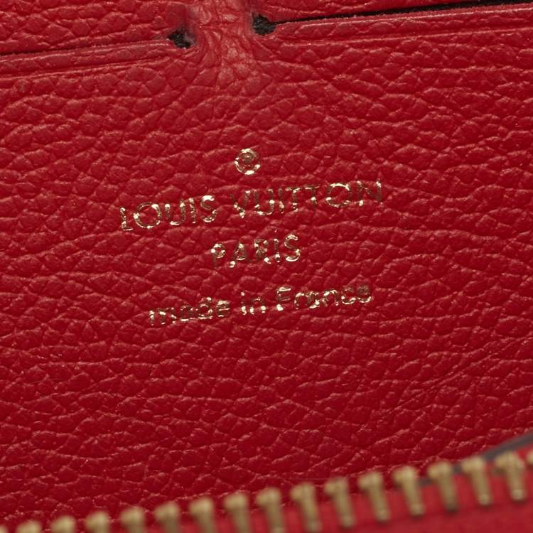 Pre Owned Louis Vuitton Cherry Monogram Empreinte Leather Clemence Wallet