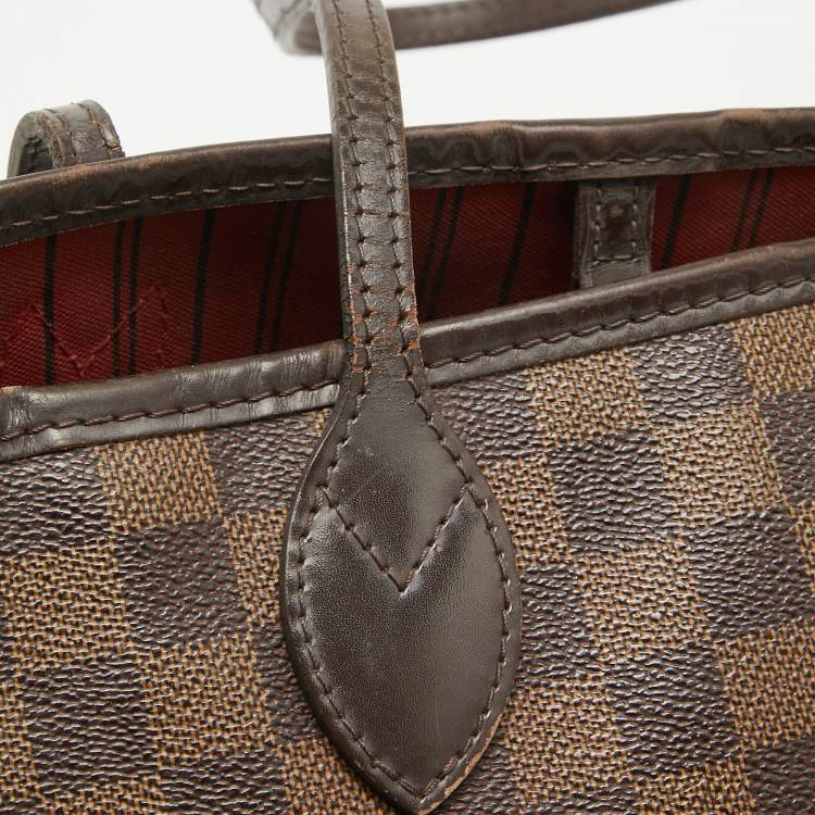 Pre Owned Louis Vuitton Damier Ebene Canvas Neverfull MM NM Bag