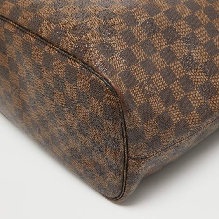 Pre Owned Louis Vuitton Damier Ebene Canvas Neverfull MM NM Bag
