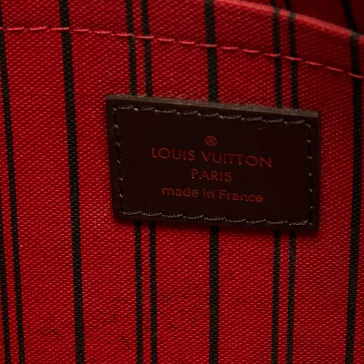 Pre Owned Louis Vuitton Damier Ebene Canvas Neverfull MM NM Bag