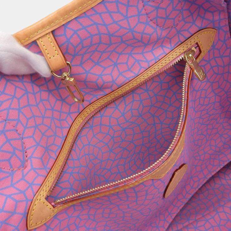 Pre Owned Louis Vuitton Brown Monogram Canvas Pumpkin Dots Neverfull MM Tote Bag