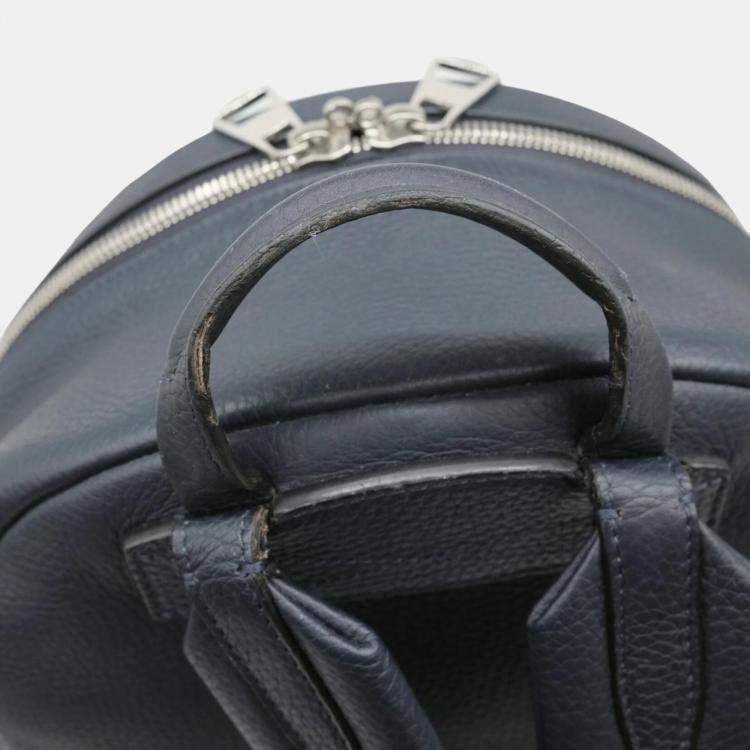 Pre Owned Louis Vuitton Dark Navy Blue Leather Armand Backpack
