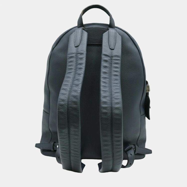 Pre Owned Louis Vuitton Dark Navy Blue Leather Armand Backpack