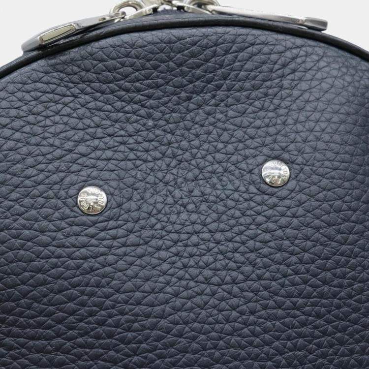 Pre Owned Louis Vuitton Dark Navy Blue Leather Armand Backpack