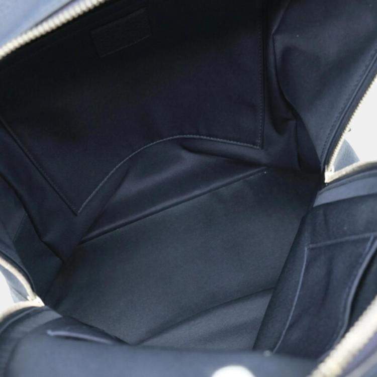Pre Owned Louis Vuitton Dark Navy Blue Leather Armand Backpack