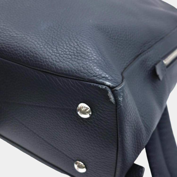 Pre Owned Louis Vuitton Dark Navy Blue Leather Armand Backpack