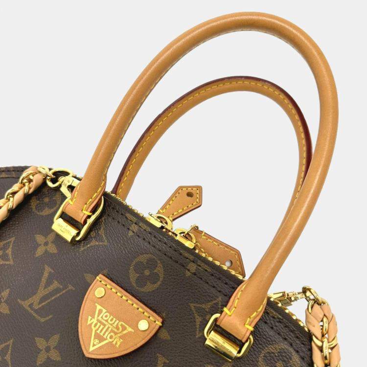 Pre Owned Louis Vuitton Brown Monogram Canvas Moon Alma Satchel