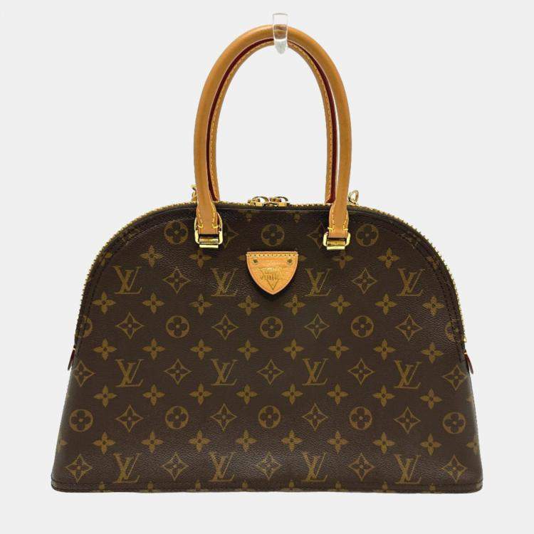 Pre Owned Louis Vuitton Brown Monogram Canvas Moon Alma Satchel