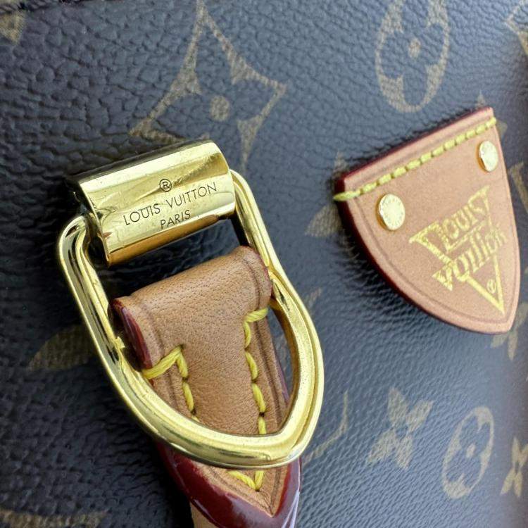 Pre Owned Louis Vuitton Brown Monogram Canvas Moon Alma Satchel