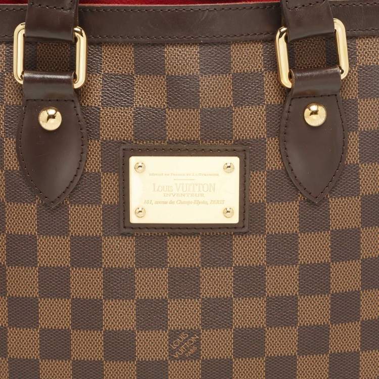 Pre Owned Louis Vuitton Damier Ebene Canvas Hampstead PM Bag