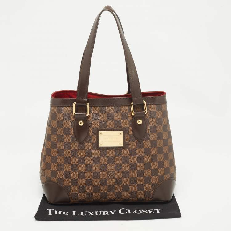 Pre Owned Louis Vuitton Damier Ebene Canvas Hampstead PM Bag