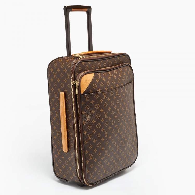 Pre Owned Louis Vuitton Monogram Canvas Business Pegase Legere 55 Luggage