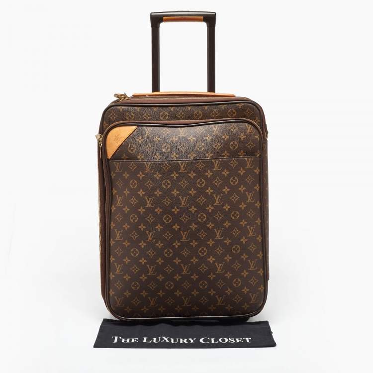 Pre Owned Louis Vuitton Monogram Canvas Business Pegase Legere 55 Luggage